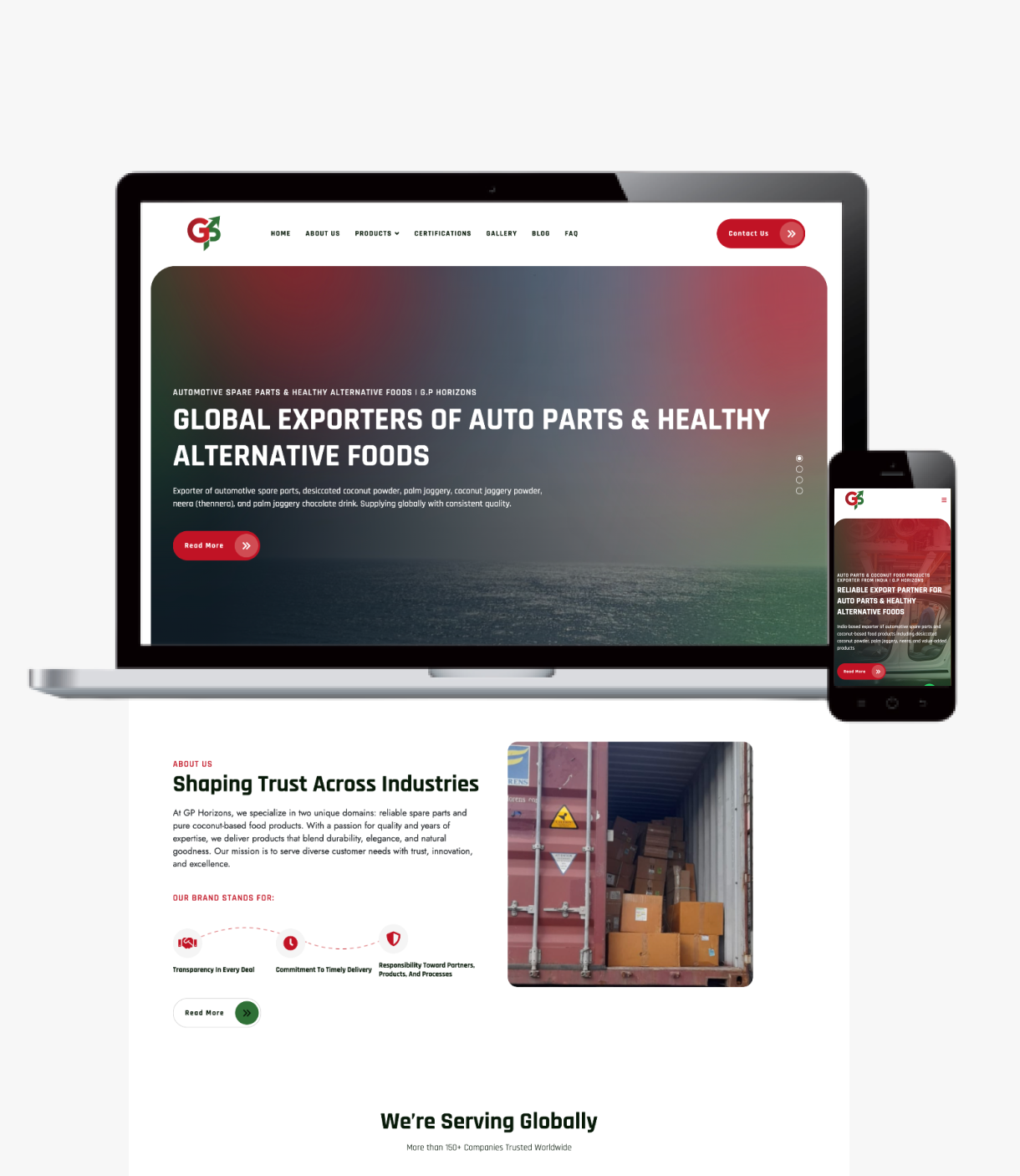 Business website design and development TaiGrow